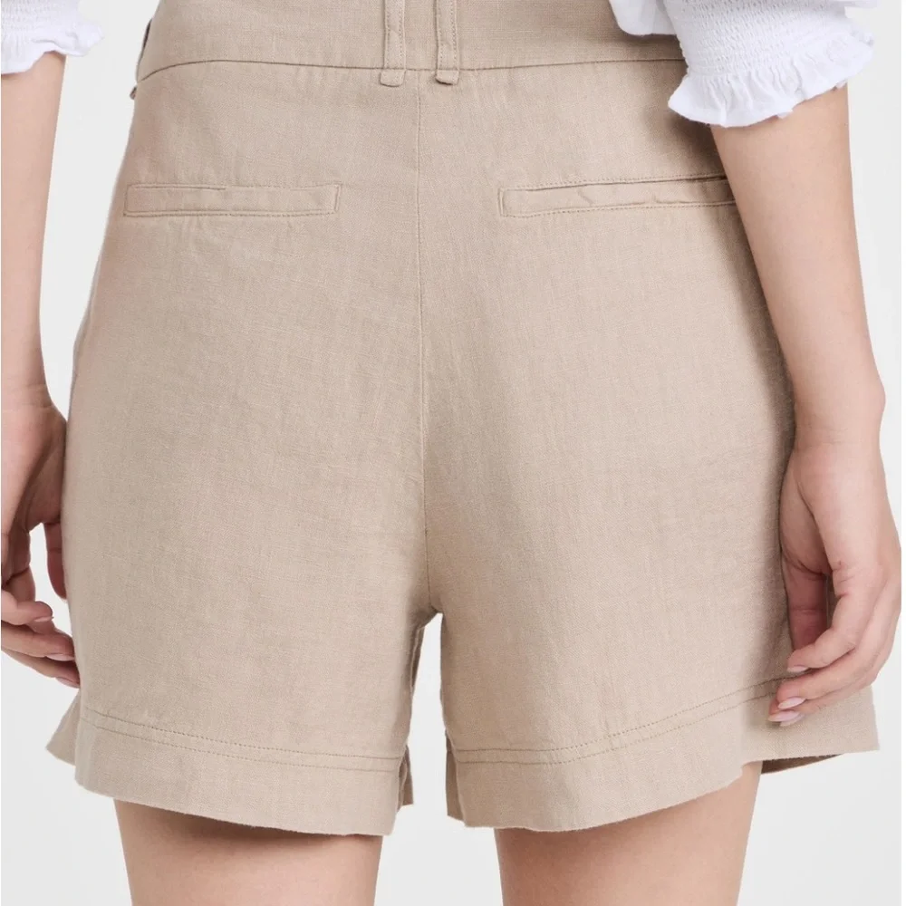 NWT Free People Chelsea Linen Shorts/Medium/Sand - Picture 5 of 8
